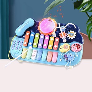 اسباب بازی پیانو 6 کاره موزیکال و چراغدار آموزشی Electric Musical Piano Toy_اسباب بازی نوزادی